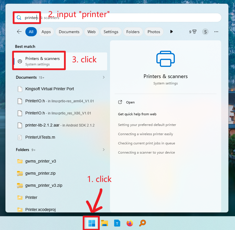 Click the Windows Start menu
