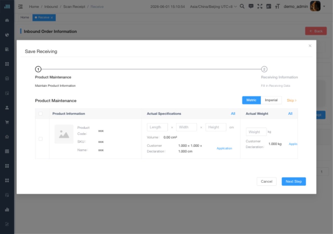 Maintain actual product dimensions and weight