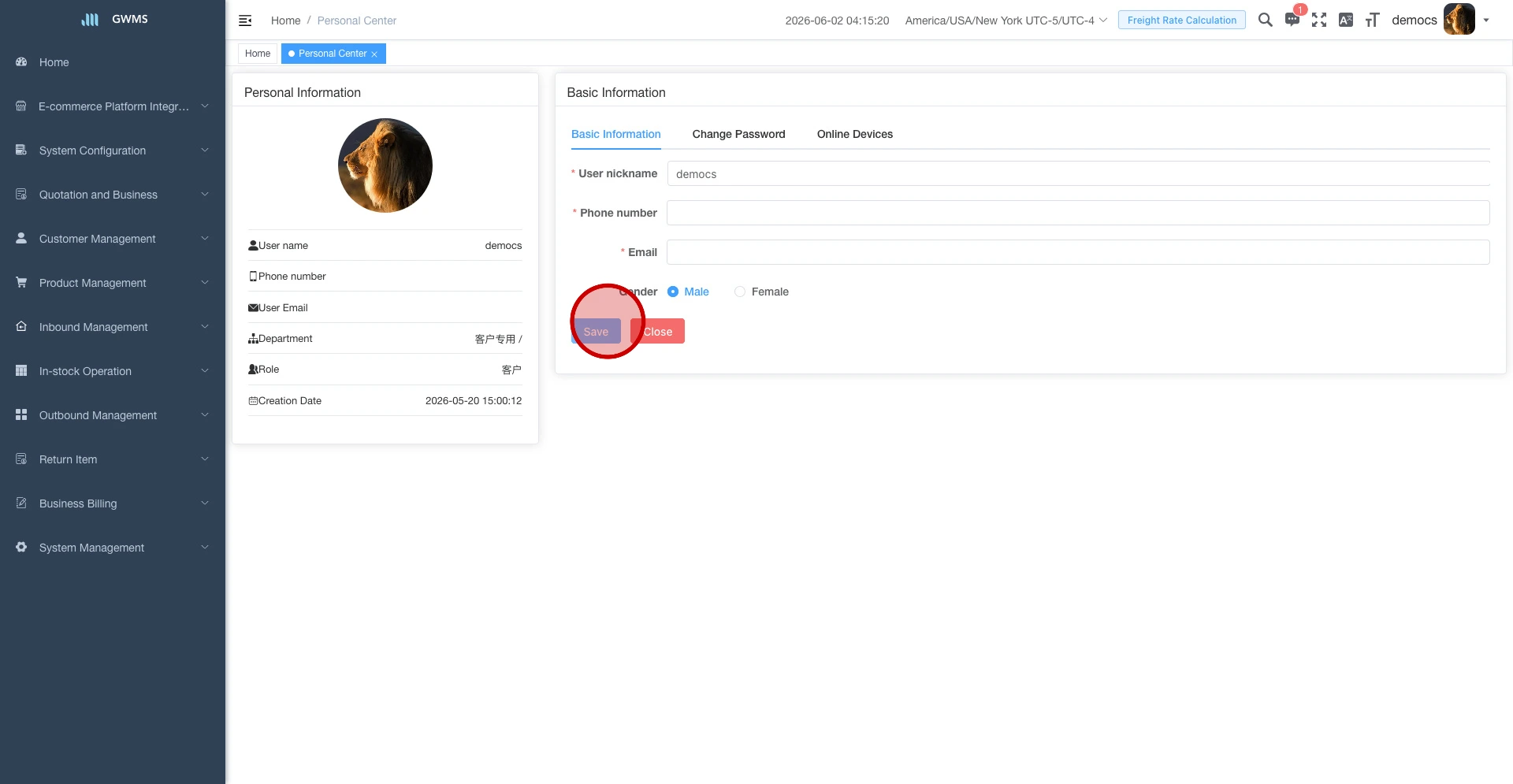 Basic Profile validation example
